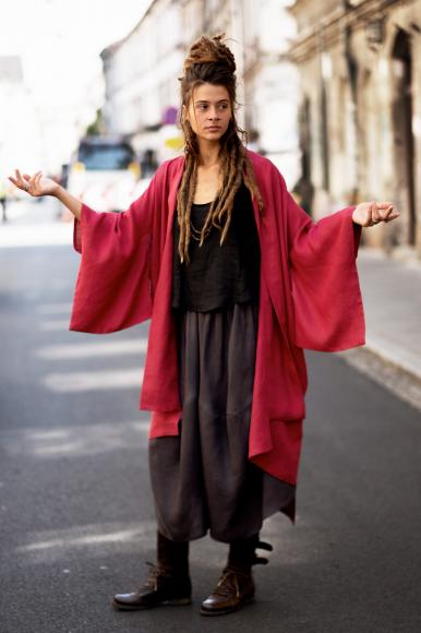 KIMONO LNIANE LONG NEW DESIGN:  RED